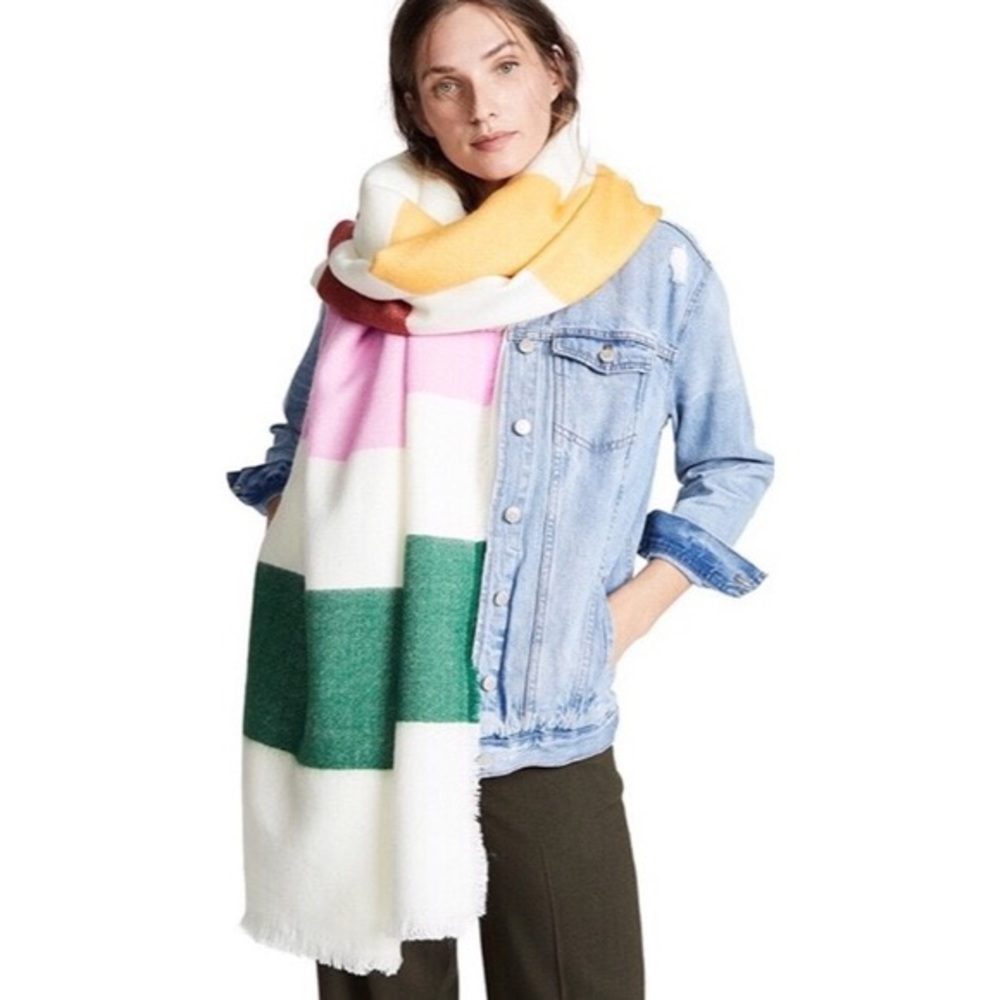 Madewell Multi-Stripe color-blocked scarf NWOT